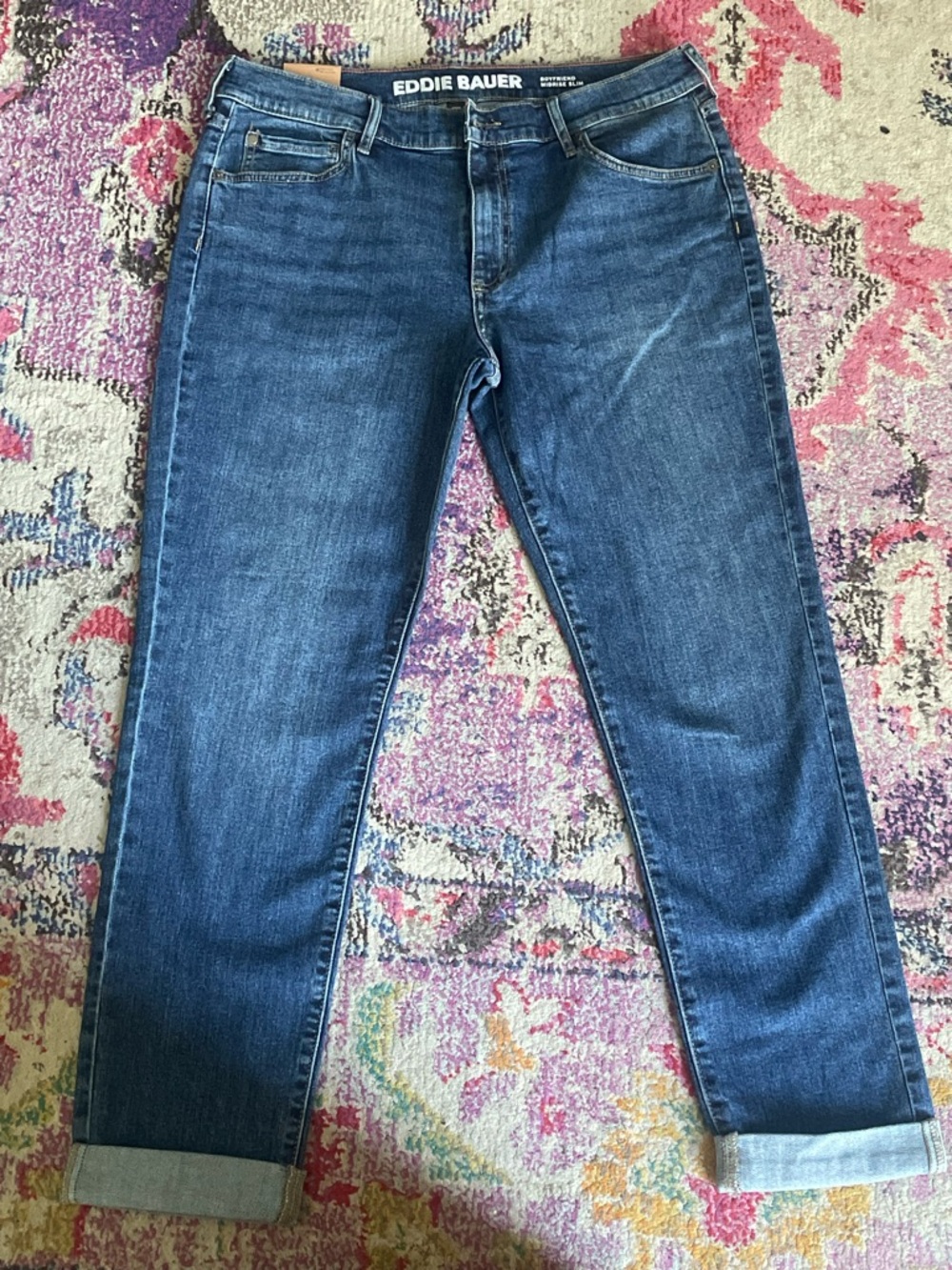 Eddie Bauer Straight-Leg Men's Jeans in Classic Blue